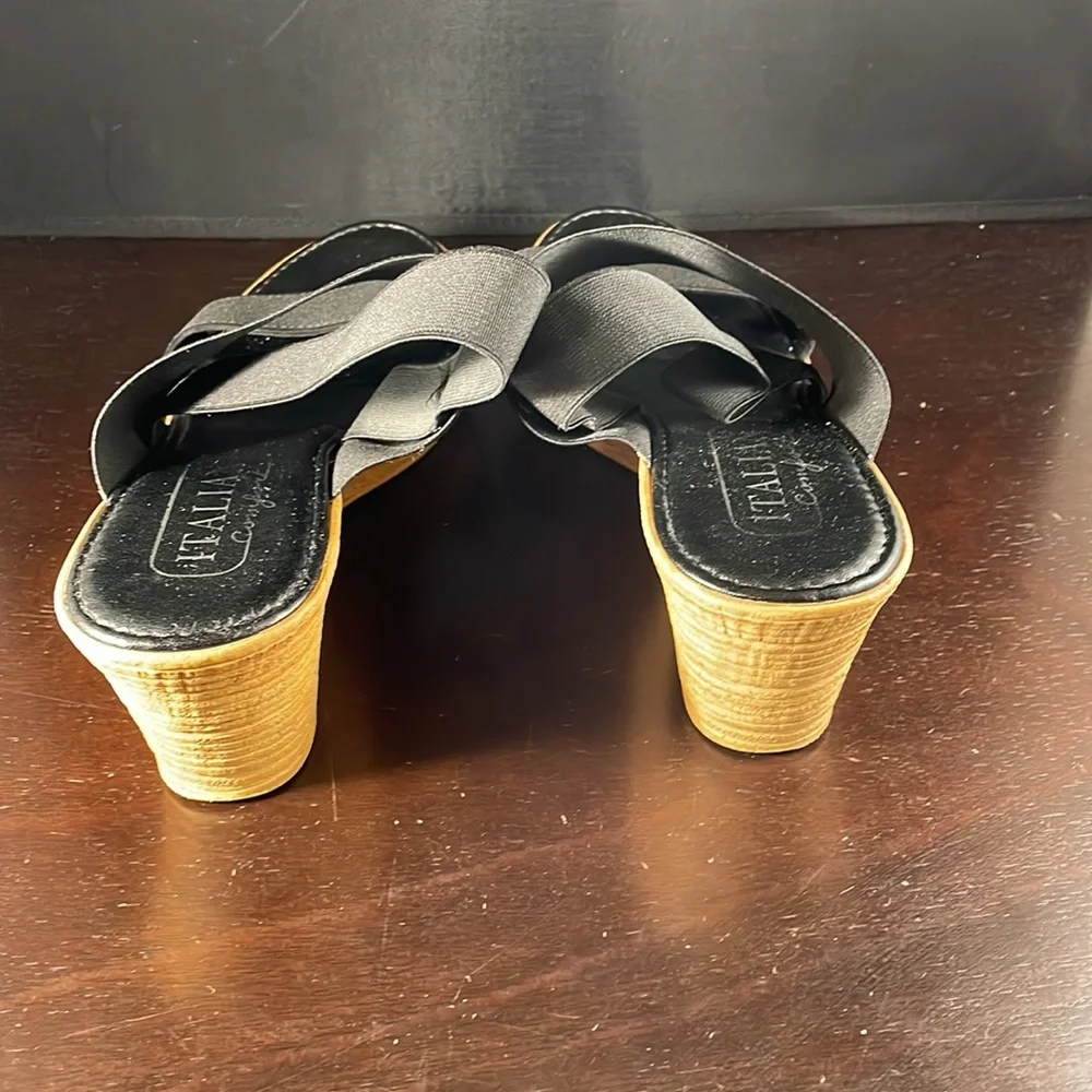 Italian Comfort stretch wedge sandals - Picture 3 of 5